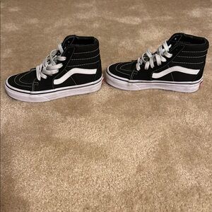 Vans Black and White Old Skool Sneakers with Iconic Stripe